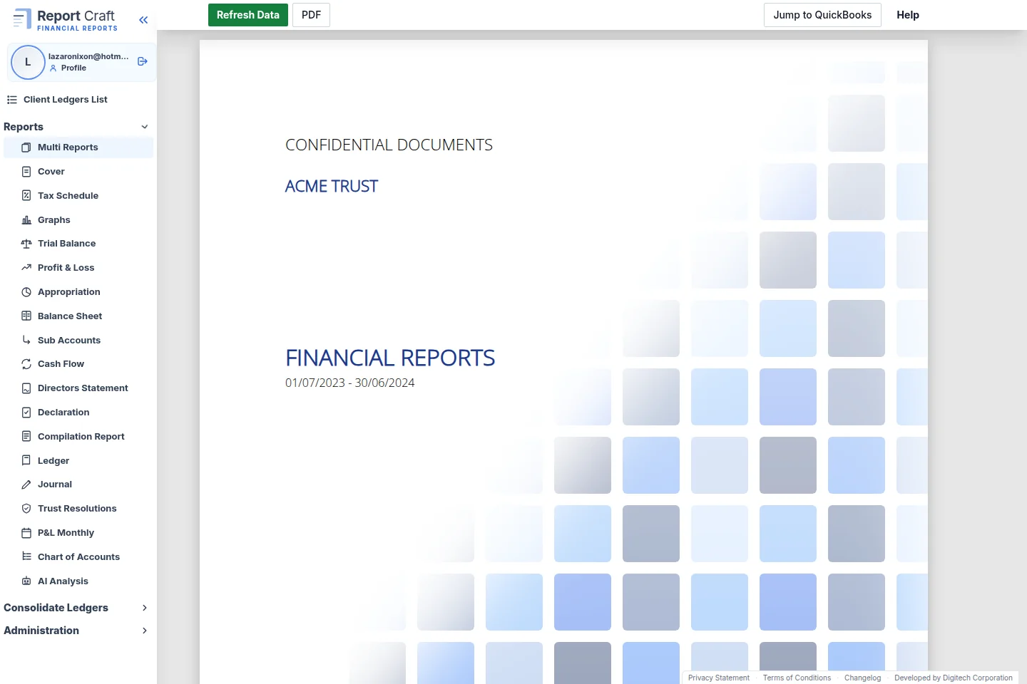 Multiple Reports PDF Bundle
